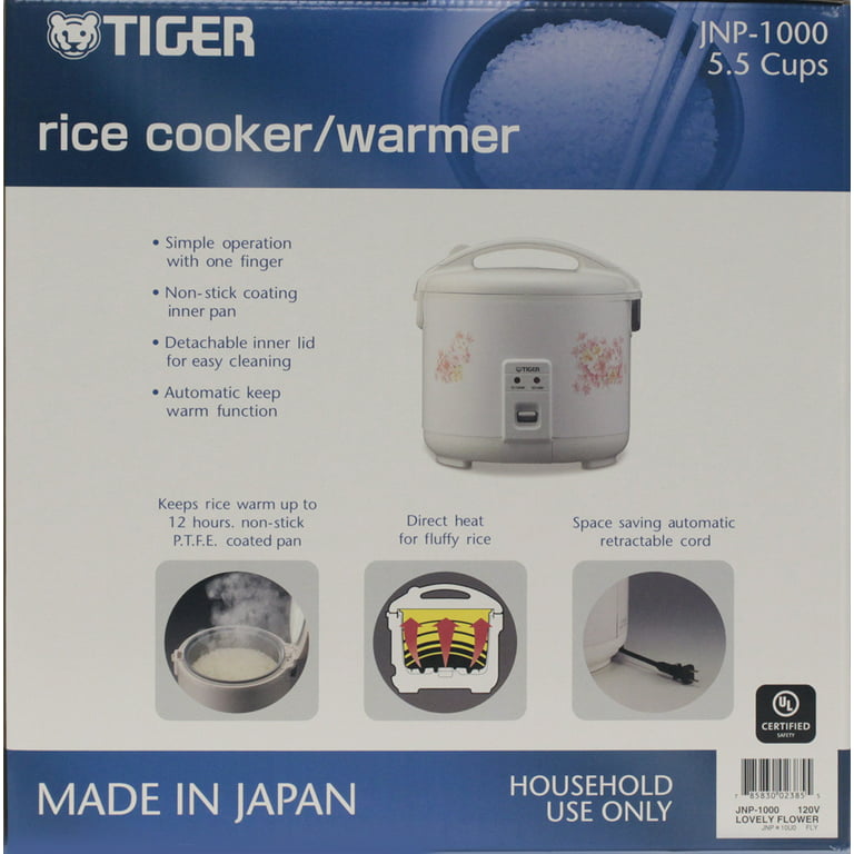  Tiger JAX-T Microcomputer Controlled Rice Cooker/Warmer (5.5  Cups) Bundle with Rice Washing Bowl and Bamboo Spoon (3 Items): Home &  Kitchen