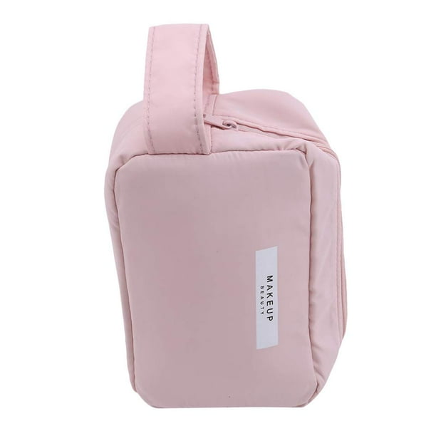 KSCD Minimalist Female Large Capacity Cosmetic Bag Toiletry Travel Bag  Suitcases Portable Make Up Bag Wash Bag, Pink 
