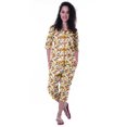 thumbnail image 1 of Moomaya Chemise en Coton Imprimé à Manches 3/4 avec Capri Ensemble de Nuit 2 Pcs Vêtements de Nuit pour Femmes, 1 of 7