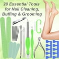 thumbnail image 3 of Dr. Entre's 32-Piece Professional Pedicure Kit: 32 Pedicure Tools Supplies Set, Callus Remover for Feet, Foot File, Nail File Buffer, Foot Spa Products, EntreFeet, 3 of 7