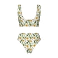 thumbnail image 5 of Daiia Watercolor Bright Sunflowers Women's Bikini Set Two Piece Swimsuit High Waisted Bikini Adjustable Straps Bikini Perfect for Beach, Pool, and Summer Vacation-X-Large, 5 of 9