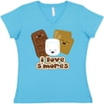 thumbnail image 3 of Inktastic I Love S'Mores Women's V-Neck T-Shirt, 3 of 5