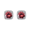 thumbnail image 1 of CREATITOY 1 Ensemble Boucle d'Oreille 1-Carat Diamant Simulé - Design Micro-Incrusté, Bijou de Luxe Cadeau pour Femmes, 1 of 4