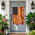 thumbnail image 5 of Independence Day American Flag Rag Garland with LED Lights Hanging Wall Banner for 4th of July Front Door Porch Decor 23.8x65.7 Inch, 5 of 6