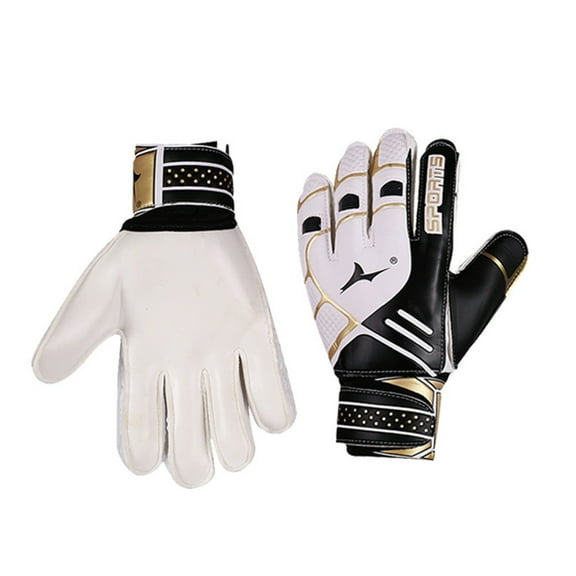 Goalie Goalkeeper Soccer Gloves 4MM Grip Latex Finger Support Prevent Injuries