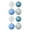 Dark Slate/Blue Ice/Silver, variant on 8-Count Dark Slate, Blue Ice and Silver Shatterproof Christmas Ornaments, 3.94 in, by Holiday Time