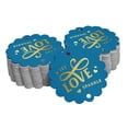 thumbnail image 1 of Inkdotpot Gold Foil Paper Hang Tags Let Love Sparkle Wedding Favor Tags 100 Pieces, 1 of 6