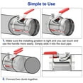 thumbnail image 5 of Uxcell HVAC Duct Manual Volume Damper 6 Inch Airflow Ducting Branch Vent Damper Adjustment Handle Stainless Steel, 5 of 6