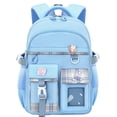 thumbnail image 1 of Mochila escolar WYCY Kawaii para niñas de 6 a 12 años azul, 1 of 6