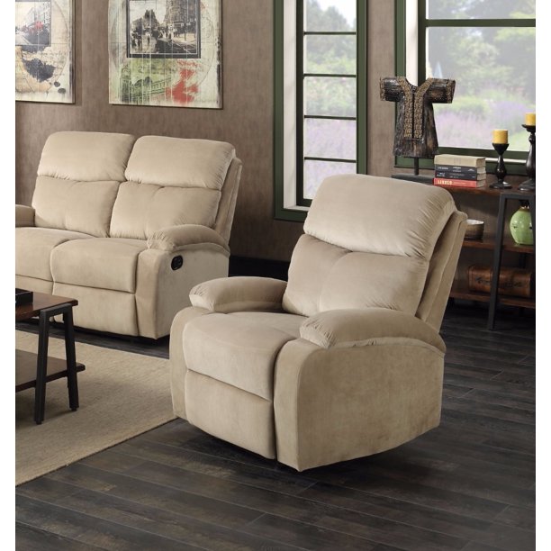 Recliner , Sand Velvet (Cream)