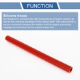 thumbnail image 4 of Unique Bargains 1 Pcs 12mm 0.47" ID 300mm 11.81" Length 0° Red Car Silicone Hose Universal, 4 of 7