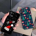thumbnail image 2 of Feliz Navidad alce Santa sombrero Funda Coque Funda para OPPO FIND X5 X3 X6 RENO 10 8 7 7Z 2Z 6 6Z 5 4 Lite Pro Plus 4G 5G, 2 of 4