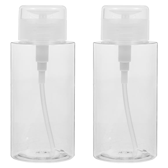 BRIGHTFUFU 2pcs prensa la botella de la bomba desmaquillante botellas de botellas de esmalte de esmalte de uñas dispensador de 300 ml