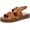 Tan Brown, variant on Women's Genova Platform Sandal Tan Brown 9M