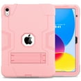 thumbnail image 5 of TECH CIRCLE Case for iPad 10th Generation 10.9 Inch 2022, Heavy Duty Hybrid Shockproof Rugged Protective Case Built-in Stand for iPad 10th Gen 10.9 Inch 2022 for Boys Girls,Rosegold, 5 of 8