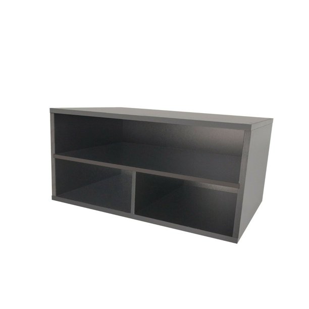 FixtureDisplays® Printer Stand Shelf with Storage Wood Desk Paper