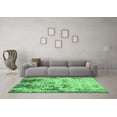 thumbnail image 3 of Ahgly Company Indoor Square Abstract Emerald Green Modern Area Rugs, 5' Square, 3 of 4