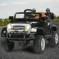 thumbnail image 4 of Gymax Electric Kids Ride On 12V Truck Car RC Remote Control Black, 4 of 10