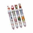 thumbnail image 1 of Less Than 5 Pen New Christmas Tree Santa 6 Colors Cartoon Press Plastic Cute Ballpoint Pen for Students Christmas Gifts Creative Hand Account Pen Press Ball Point Pen Random * 1 * 1ml, 1 of 9