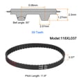 thumbnail image 2 of 5pack 118XL 037 Timing Belt 59 Teeth Rubber Geared Cogged Belt, 0.20" Pitch, 2 of 6