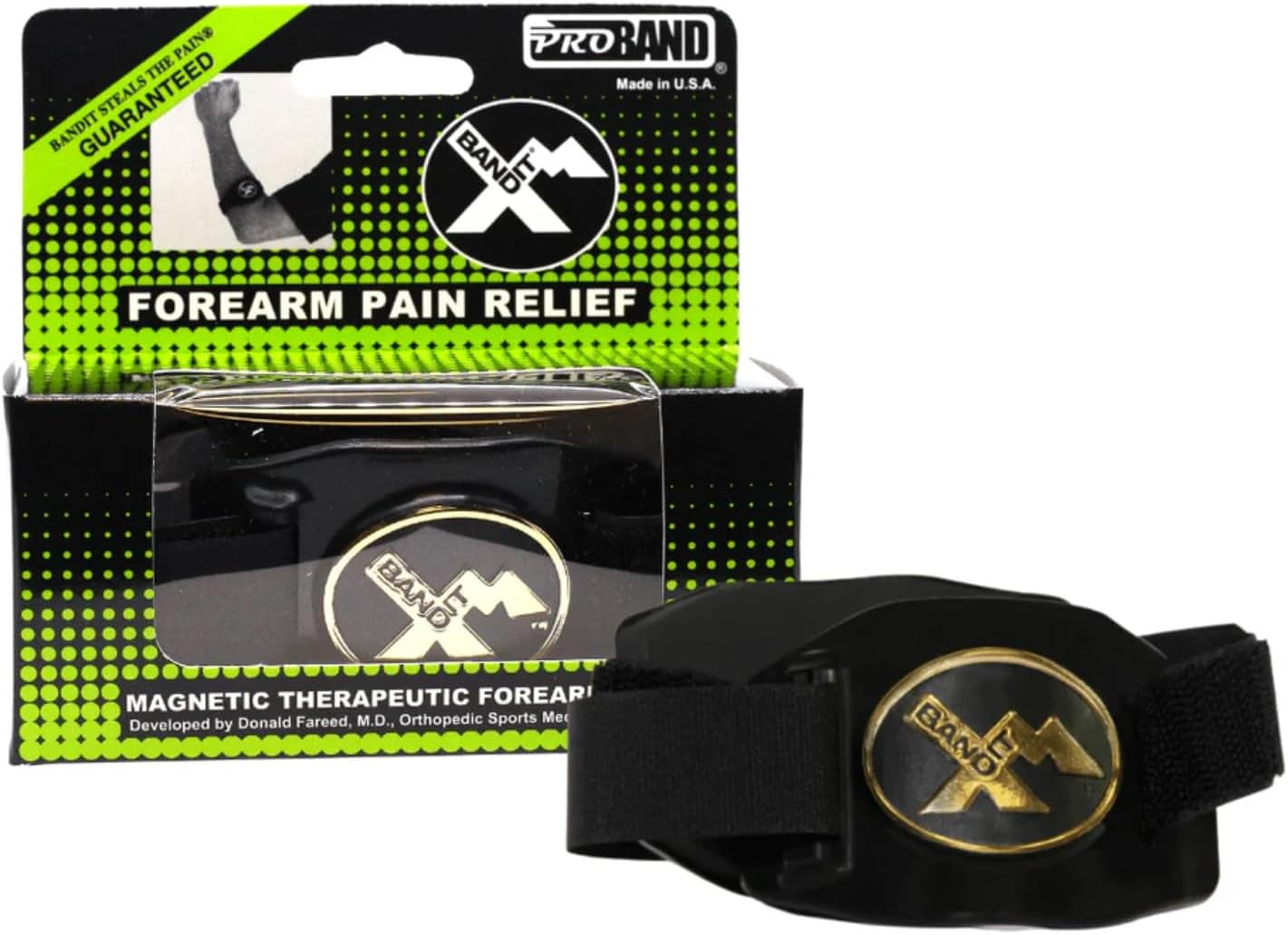 ProBand, BandIT XM Magnetic Therapeutic Band for Elbow & Forearm Pain Relief, Anatomically Focused Dynamic Compression Band for Carpal Tunnel, Tendonitis, Tennis Elbow, Golfers Elbow & Arthritis