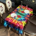 thumbnail image 2 of Vibrant Tie Dye Symmetry Rectangle Tablecloth 60"x120",Waterproof Polyester Rectangle Table Cloth, Wipeable Spillproof Polyester Tablecloth for Dining, Camping, Indoor and Outdoor, 2 of 6