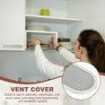 thumbnail image 4 of Uxcell Oval Ventilation Grille, Plastic Air Vent Cover Louvered Ventilation Cover Mesh Air Vent for Cabinet Grey, 4 of 7