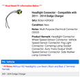 thumbnail image 2 of Headlight Connector - Compatible with 2011 - 2014 Dodge Charger 2012 2013, 2 of 2