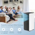 thumbnail image 2 of Giantex 8000 BTU (5200 BTU DOE) 250 Sq Ft Portable Air Conditioner, White, 2 of 10