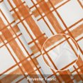 thumbnail image 5 of Fall Orange Plaid Valance Curtains, Country Farmhouse Pastoral Stripe Gingham Grids Rod Pocket Short Window Curtain for Kitchen Bathroom Bedroom, 42"x12", 5 of 9