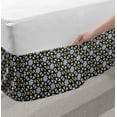 thumbnail image 2 of Abstract Bed Skirt, Digitally Generated Silhouettes in an Design, Elastic Bedskirt Dust Ruffle Wrap Around for Bedding Decor, 4 Sizes, Grey Multicolor, by Ambesonne, 2 of 2