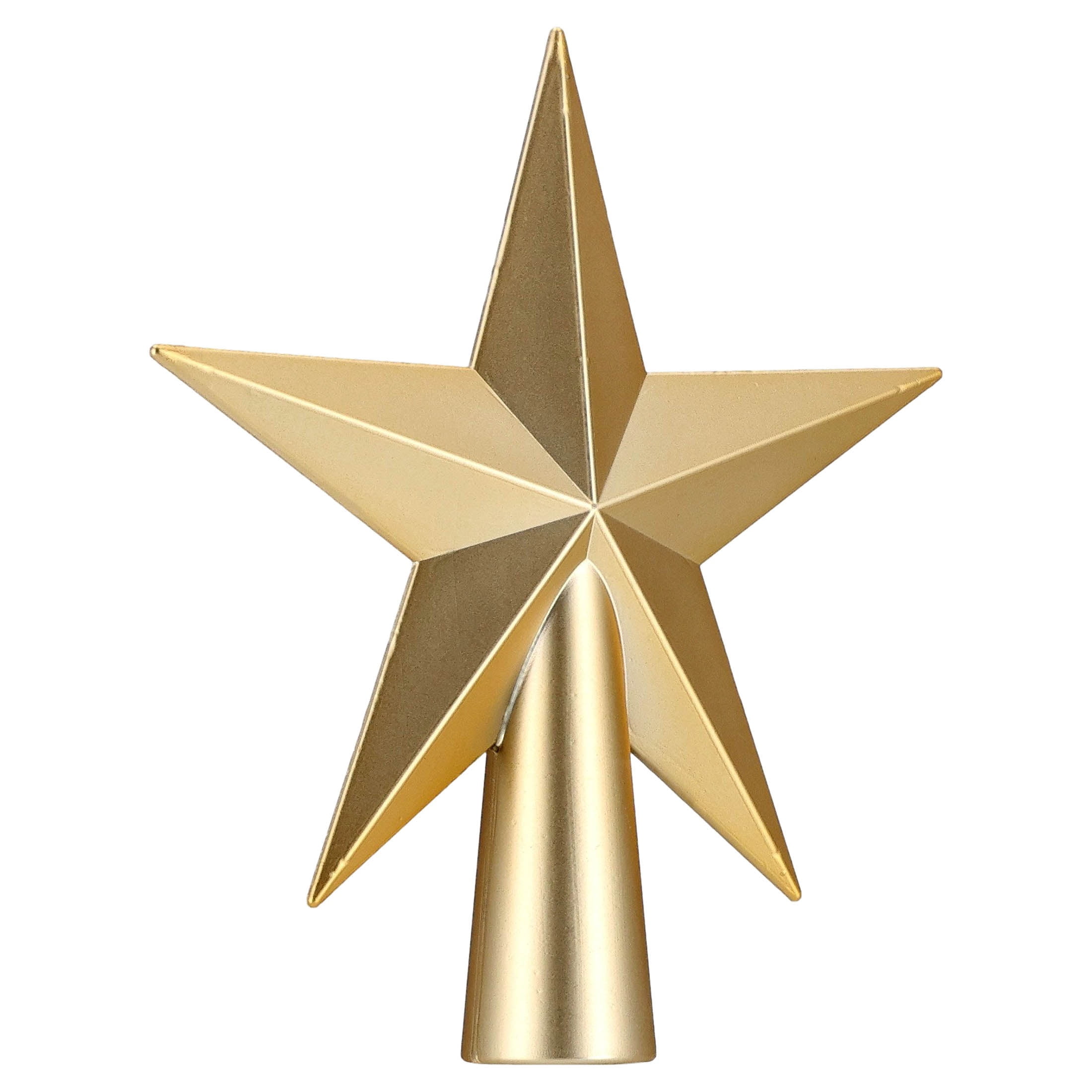 Mini Star Christmas Tree Topper, Gold, 5.5", by Holiday Time