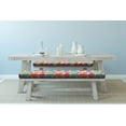 thumbnail image 4 of Colorful Bench Cushion Set of 2, Doodle Style Lively Colored Round Shapes with and Floral Motifs, Standard Size Foam Pad and Decorative Cover, Multicolor, by Ambesonne, 4 of 4