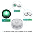 thumbnail image 4 of Unique Bargains 12Pcs Bright LED Tea Light, Green Waterproof Flameless Candles Color Change Party Wedding Festivals Decor, 4 of 7