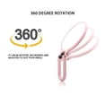 thumbnail image 4 of 15X Magnifying Handheld Travel Folding Hand Held Double Pedestal Makeup,Pink Makeup Magnifying Glass, 4 of 6