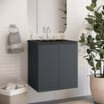 thumbnail image 1 of Modway Bryn 24" Wall-Mount Bathroom Vanity in Gray Black, 1 of 9