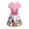 thumbnail image 1 of 2022 nuevo vestido de princesa de verano para niñas Disney Mickey Mouse lindo estampado de manga corta vestido de fiesta para niños 3-16110 heqiyong CONDUJO, 1 of 2