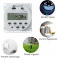 thumbnail image 3 of 12V 16A Socket Programador digital 16 Programas Reloj programable Temporizador Toma de corriente con pantalla LCD digital Antirrobo con caja impermeable / Juego de bloque de terminales, 3 of 5