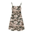 thumbnail image 7 of 4-5 Years Toddler Girl Camouflage Dress Little Kid Short Sleeve Cotton Dress for 3-14 Years, 7 of 7