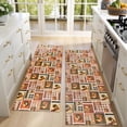 thumbnail image 4 of Kitchen Rugs Sets Of 2,Patchwork Chicken Pattern Anti Fatigue Kitchen Mat Rugs Non Slip Washable,Decorative Kitchen Floor Mats for Kitchen,Sink,Laundry,17"X47", 4 of 5