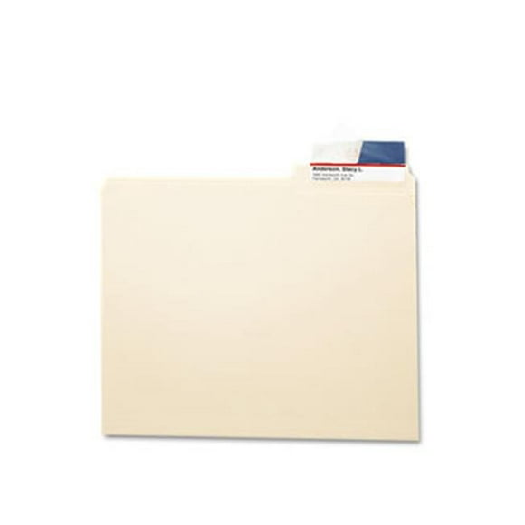 Smead 67600 Seal &amp; View File Folder Label Protector- Clear Laminate- 3-1/2x1-11/16- 100/Pack