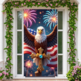thumbnail image 5 of Decorative Eagle Banner American Flag Cross Fireworks Design for Independence Day Celebration Church Decor, 5 of 8