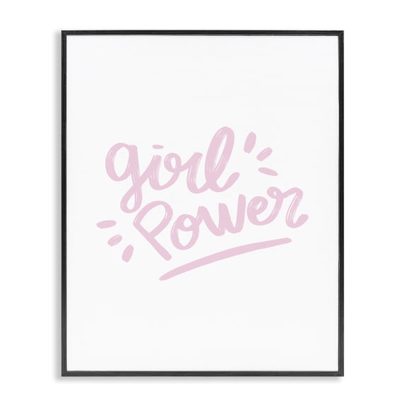 Stupell Industries Contemporary Girl Power Minimal Black Framed Giclee Art, 11 x 14, by Seven Trees Design
