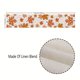 thumbnail image 4 of 1pc Autumn Maple Leaf Pumpkin Polka Dot Orange Home Decoration Table Flag 13inx72in, 4 of 5