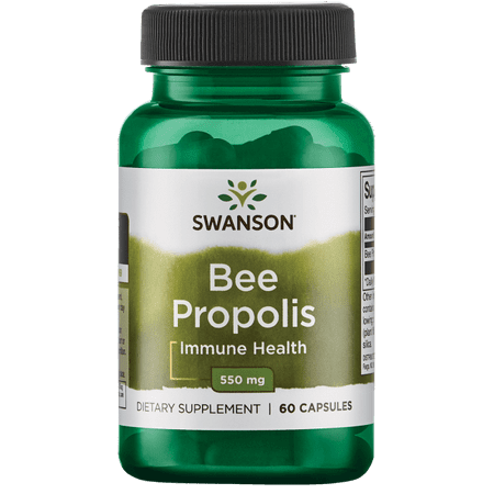 Swanson Bee Propolis 550 mg 60 Caps (Best Bee Propolis Products)