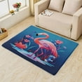thumbnail image 2 of Flamingo Rug, Tropical Animal Area Rug 3x5, Cartoon Carpet, Entryway Rugs Bedroom, Fluffy Machine Washable Non-Slip Low-Pile Non-Shedding Rug for Kitchen, Indoor Outdoor Entrance Rugs Km&-330, 2 of 7