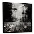 thumbnail image 2 of Designart "Urban Contrast Expressions II" Road Floater Framed Canvas Art Print, 2 of 5