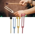 thumbnail image 3 of KEINXS Therapeutic Use Tuning Fork Set 3 Colours Weighted Tuning Fork Suitable For Sound Yoga Reiki Meditation ., 3 of 6
