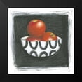thumbnail image 2 of Zarris, Chariklia 12x12 Black Modern Framed Museum Art Print Titled - Apples in Bowl, 2 of 5