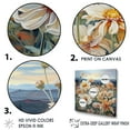 thumbnail image 3 of Designart "Autumn'S Zinnias Charms" Zinnias Floater Framed Wall Decor, 3 of 5